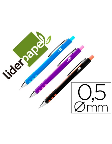 PORTAMINAS LIDERPAPEL 0,5 MM COLORES SURTIDOS