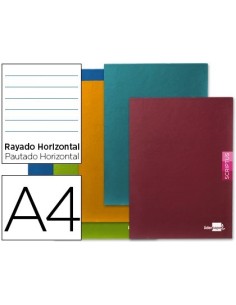 LIBRETA LIDERPAPEL SCRIPTUS A4 48 HOJAS 90G/M2 HORIZONTAL CON MARGEN