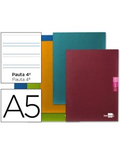 LIBRETA LIDERPAPEL SCRIPTUS A5 PLUS 48 HOJAS 90G/M2 PAUTA 4a3.5 MM. CON MARGEN