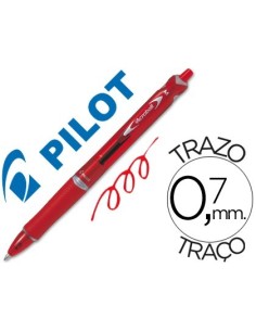 BOLIGRAFO PILOT ACROBALL ROJO TINTA ACEITE PUNTA DE BOLA DE 1,0MM RETRACTIL