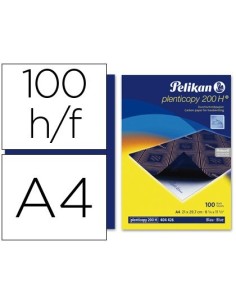PAPEL CARBON PELIKAN AZUL DIN A4 CAJA DE 100 HOJAS