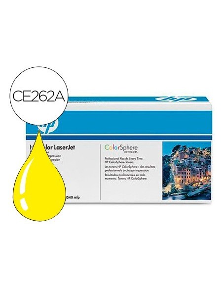 TONER HP COLOR LASERJET CP4025/CP4525 -CE262A- AMARILLO 11.000 PAGS