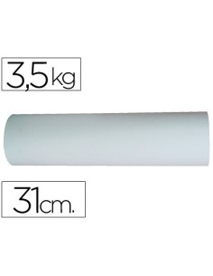 PAPEL BLANCO BOBINA DE 31 CM 3,5 KG