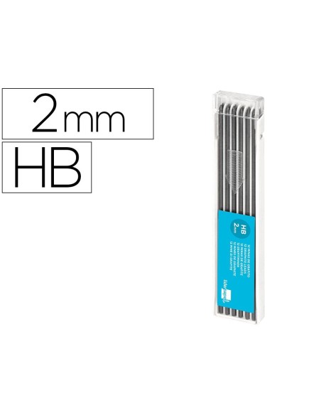MINAS LIDERPAPEL GRAFITO DE 2 MM ESTUCHE DE 12 MINAS
