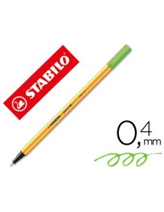 ROTULADOR STABILO PUNTA DE FIBRA POINT 88 VERDE HIELO 0,4 MM