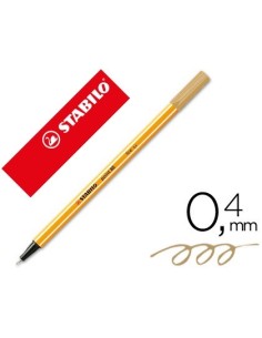 ROTULADOR STABILO PUNTA DE FIBRA POINT 88 OCRE OSCURO 0,4 MM