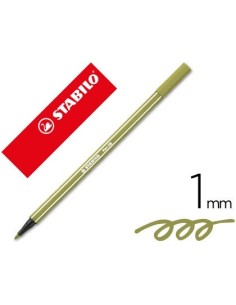 ROTULADOR STABILO ACUARELABLE PEN 68 VERDE TIERRA 1 MM