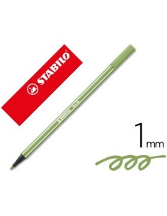 ROTULADOR STABILO ACUARELABLE PEN 68 VERDE HOJA 1 MM
