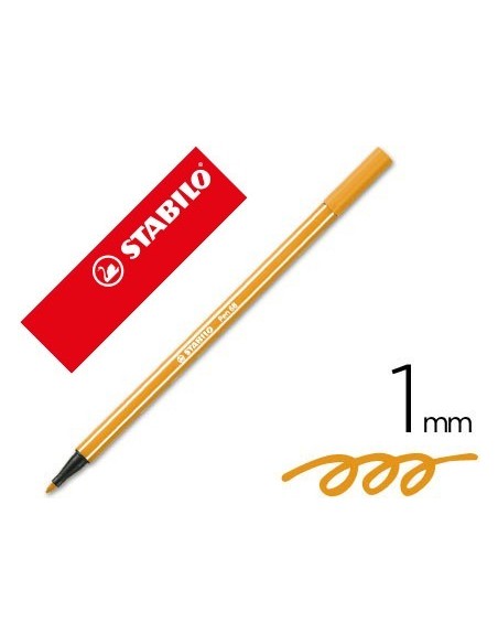 ROTULADOR STABILO ACUARELABLE PEN 68 NARANJA 1 MM