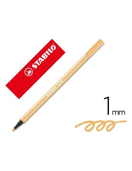 ROTULADOR STABILO ACUARELABLE PEN 68 OCRE OSCURO 1 MM