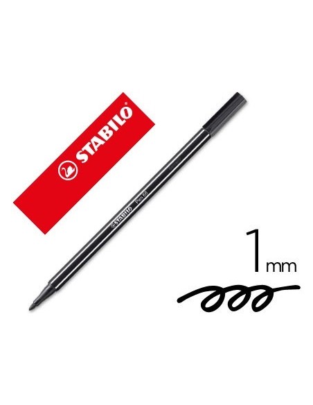 ROTULADOR STABILO ACUARELABLE PEN 68 NEGRO 1 MM