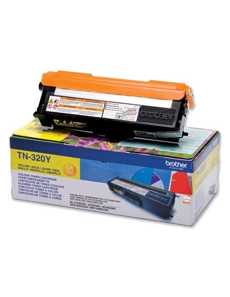 TONER BROTHER TN-320Y AMARILLO -1,500PAG- HL-4140CN HL-4150CDN HL-4570CDW DCP-9055CDN DCP-9270CDW