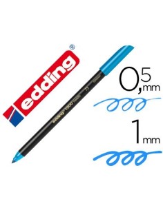 ROTULADOR EDDING PUNTA FIBRA 1200 AZUL CLARO N.10 PUNTA REDONDA 0.5 MM