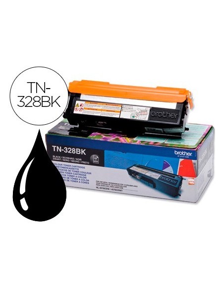 TONER BROTHER TN-328BK NEGRO -6,000PAG- HL-4570CDW DCP-9270CDW MFC-9970CDW