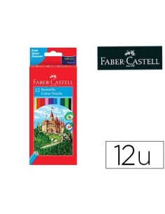 LAPICES DE COLORES FABER-CASTELL C/ 12 COLORES HEXAGONAL MADERA REFORESTADA