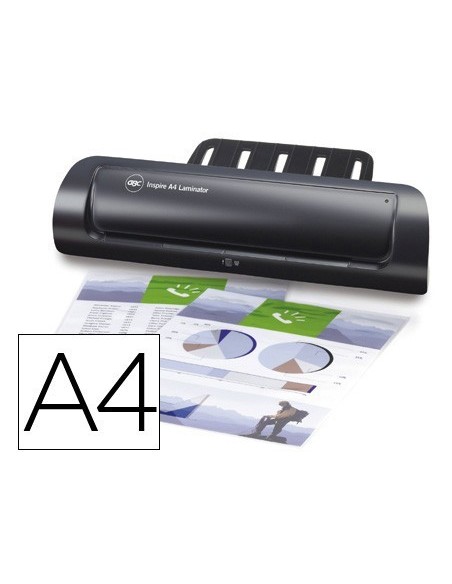 PLASTIFICADORA INSPIRE FORMATO DIN A4 2 RODILLOS HASTA 80 MICRAS