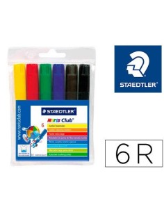 ROTULADOR STAEDTLER COLOR JUMBO TRAZO 3 MM ESTUCHE DE 6 UNIDADES COLORES SURTIDOS