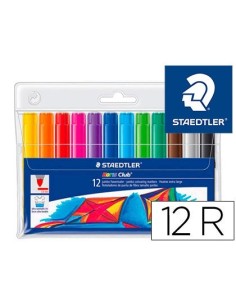 ROTULADOR STAEDTLER COLOR JUMBO TRAZO 3 MM ESTUCHE DE 12 UNIDADES COLORES SURTIDOS