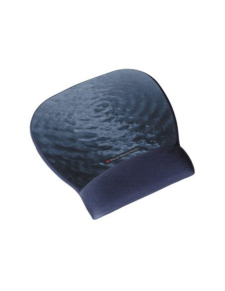 REPOSAMUÑECAS 3M PARA RATON COLOR AZUL MOTIVO AGUA CON SUPERFICIE DE PRECISION MW311BE
