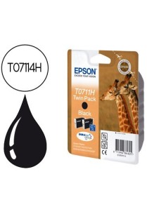 INK-JET EPSON T0711H DOBLE PACK D120 SX205 215 218 405 415 515W 600FW 610FW