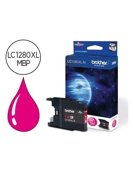 INK-JET BROTHER LC-1280XLMBP MAGENTA -1,200PAG- MFC-J6510DW MFC-J6710DW MFC-J6910DW