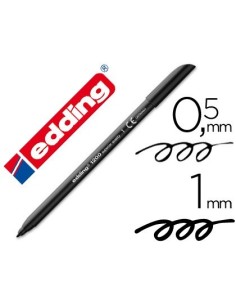 ROTULADOR EDDING PUNTA FIBRA 1200 NEGRO N.1 PUNTA REDONDA 0.5 MM
