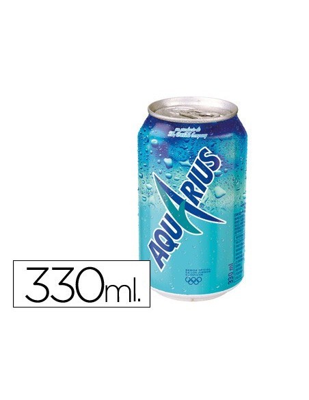 BEBIDA ISOTONICA AQUARIUS LIMON LATA 330 ML