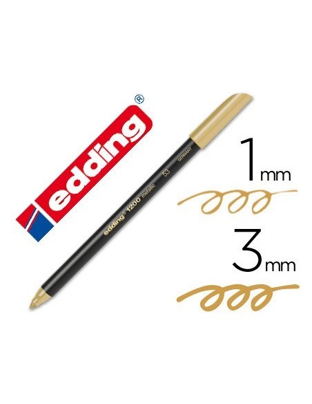 ROTULADOR EDDING PUNTA FIBRA 1200 ORO N. 53 PUNTA REDONDA 1-3 MM
