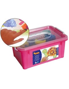 PINTURA DEDOS JOVI COLORES SURTIDOS SET ESPONJA + PLANTILLAS