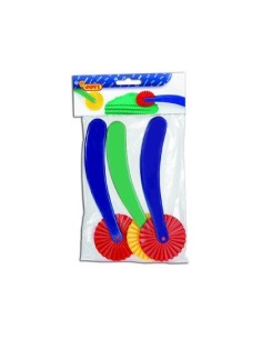 CORTADORES Y MARCADORES PARA PASTA BOLSA DE 3 UNIDADES SURTIDAS