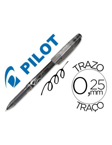 BOLIGRAFO PILOT FRIXION POINT PUNTA DE AGUJA COLOR NEGRO