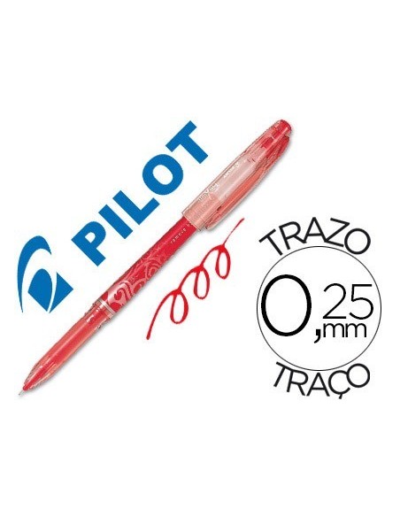 BOLIGRAFO PILOT FRIXION POINT PUNTA DE AGUJA COLOR ROJO