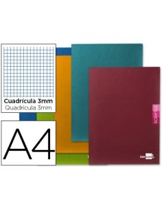 LIBRETA LIDERPAPEL SCRIPTUS A4 48 HOJAS 90G/M2 CUADRO 3MM CON MARGEN
