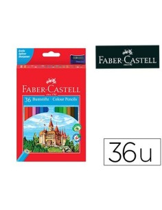LAPICES DE COLORES FABER-CASTELL C/36 COLORES HEXAGONAL MADERA REFORESTADA