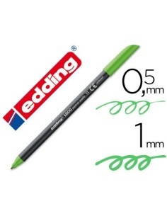 ROTULADOR EDDING PUNTA FIBRA 1200 VERDE CLARO N.11 PUNTA REDONDA 0.5 MM