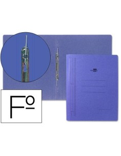 CARPETA GUSANILLO LIDERPAPEL FOLIO CARTON AZUL