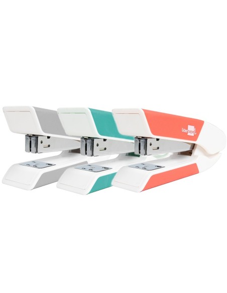 GRAPADORA LIDERPAPEL CON REGAL O EXTRAEGRAPAS Y CAJA DE 1000 GRAPAS 26/6,24/6, 22/6 20H COLORES SURTIDOS