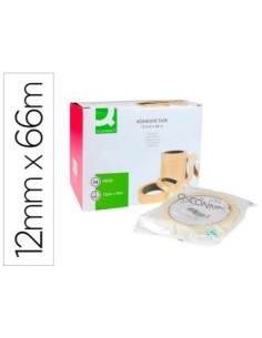 CINTA ADHESIVA Q-CONNECT 66 MT X 12 MM ENCELOFANADA