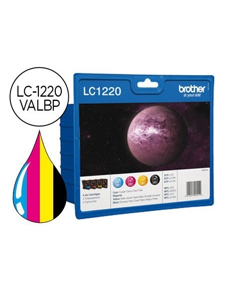 INK-JET BROTHER MFC-J430W DCP-J725W/J925W PACK 4 COLORES