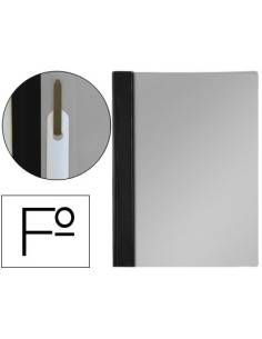 CARPETA DOSSIER FASTENER PVC ESSELTE FOLIO NEGRO