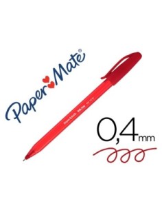 BOLIGRAFO PAPER MATE INKJOY 100 PUNTA MEDIA TRAZO 1MM ROJO