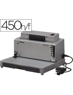 ENCUADERNADORA ELECTRICA PARA ESPIRAL FELLOWES E-200R PERFORA 20 H ENCUADERNA HASTA 450 H PASO 5:1