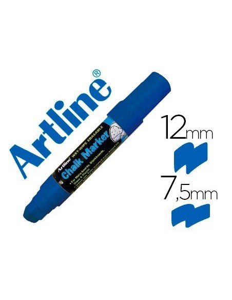 ROTULADOR ARTLINE PIZARRA VERDE NEGRA EPW-12 MM COLOR AZUL