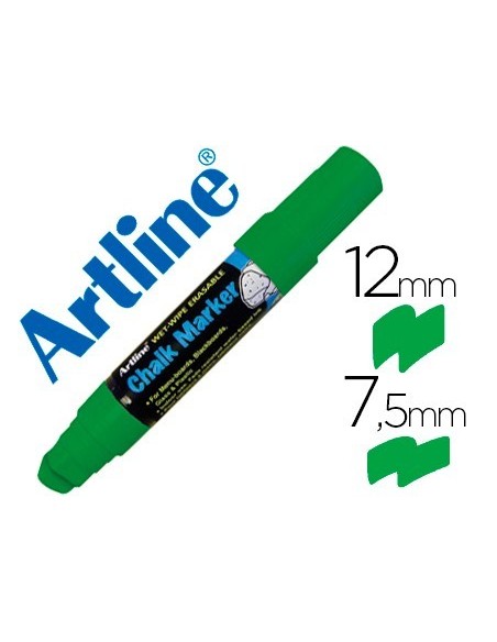 ROTULADOR ARTLINE PIZARRA VERDE NEGRA EPW-12 MM COLOR VERDE