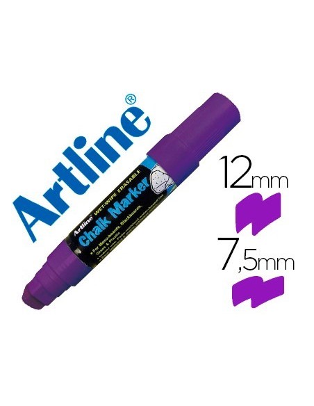 ROTULADOR ARTLINE PIZARRA VERDE NEGRA EPW-12 MM COLOR VIOLETA