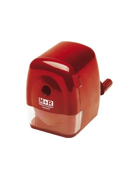 SACAPUNTAS SOBREMESA M+R MANUAL COLOR ROJO