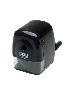 SACAPUNTAS SOBREMESA M+R MANUAL COLOR NEGRO