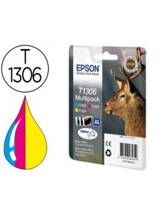 INK-JET EPSON STYLUS SX525WD/620FW OFFICE B42WD/BX320FW/525WD T1306 PACK TRICOLOR