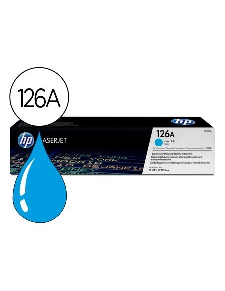 TONER HP LASERJET CP1025 MFP M175A CE311A CIAN -1000 PAG-