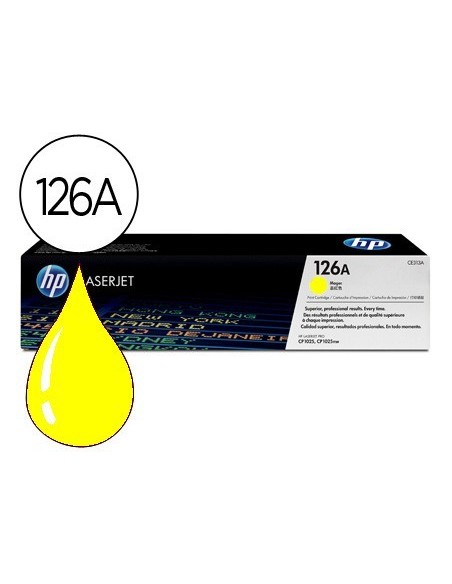TONER HP LASERJET CP1025 MFP M175A CE312A AMARILLO 1000 PAG